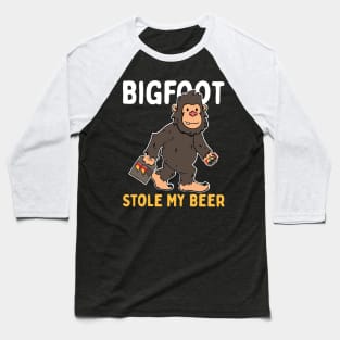 Bigfoot Stole My Beer Baseball T-Shirt